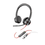 Poly Blackwire 8225 USB-A Headset | Hybrid ANC | Acoustic Fence Mic | Inline Controls | UC Certified | SKU 772K2AA
