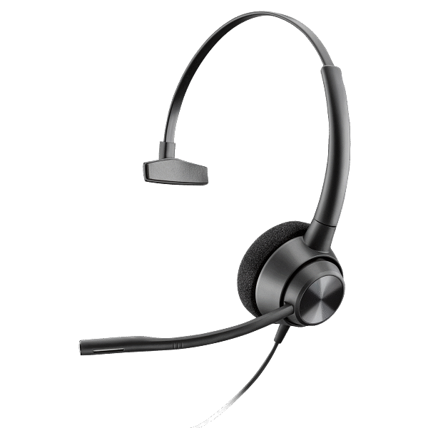 Poly EncorePro 310 Monaural Headset with Quick Disconnect (QD) | Noise-Cancelling Mic | SoundGuard Acoustic Protection | TAA Compliant | SKU 77T43AA