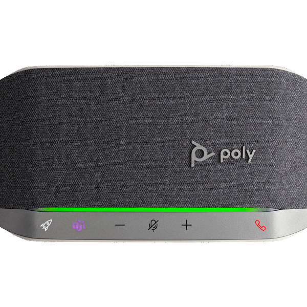 Poly Sync 20+ Microsoft Teams Certified USB-A Speakerphone | Bluetooth + USB | 3-Mic Array | Smartphone Charging | 20-Hour Battery | BT700 Adapter | SKU 772C9AA