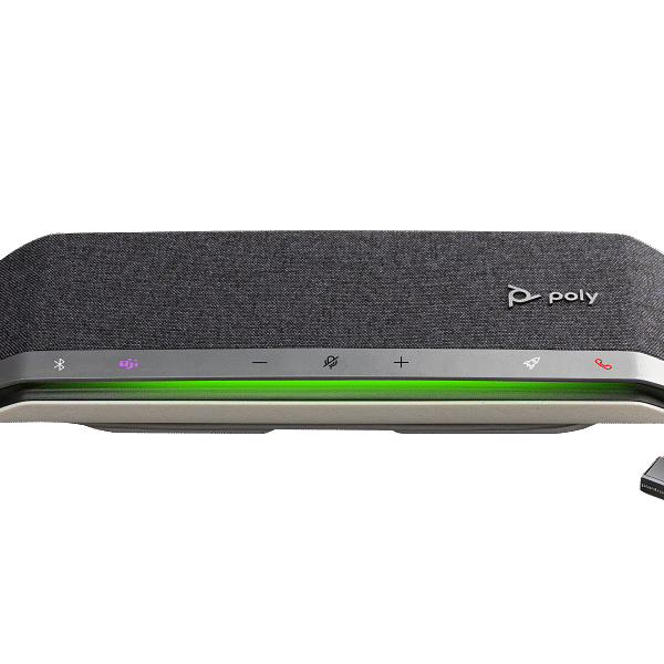 Poly Sync 40+ USB-A/USB-C & Bluetooth Speakerphone + BT700 USB-A Adapter | 3-Mic Array | Full-Duplex Audio | 30-Hour Battery | UC-Certified | SKU 772C5AA