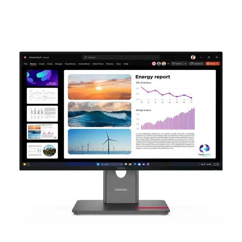 View of Lenovo ThinkVision P24Q-40 Monitor