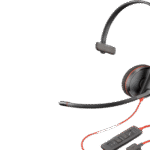 Poly Blackwire C3210 USB-A Headset (Bulk Pack) | Mono | Noise-Cancelling Mic | Lightweight Metal Headband | Inline Controls | SKU 77R24A6