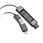 Poly DA85 USB to QD Adapter (TAA) | Inline Controls | USB-A & USB-C | Smart Audio | SoundGuard DIGITAL | SKU 786C7AA