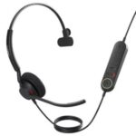 Jabra Engage 40 USB-C UC Mono Headset (Inline Link) | Dual MEMS Mic | SafeTone 2.0 & PeakStop | Contact Center Grade | SKU 4093-419-299