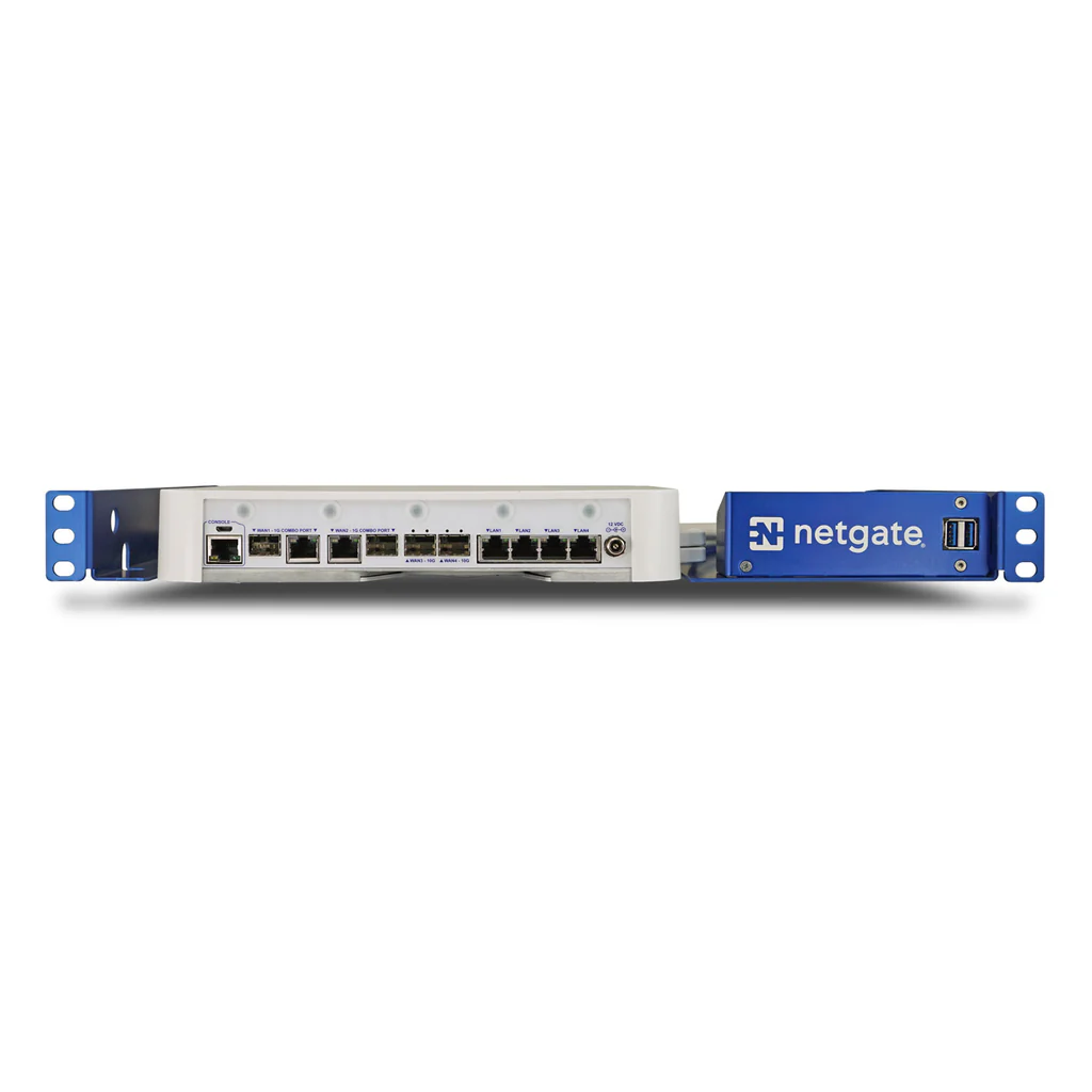 View of Netgate 8200 MAX Secure Router with TNSR Software