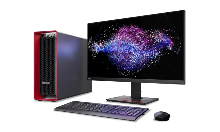 View of Lenovo P8 ThinkStation Tower WorkStation