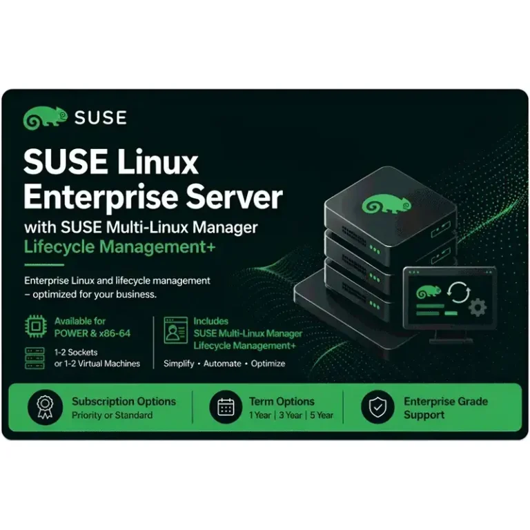 View about license term options for SUSE Linux Enterprise Server