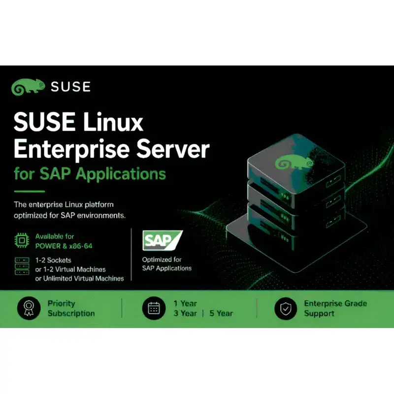 View about license term options for SUSE Linux Enterprise Server for SAP Applications
