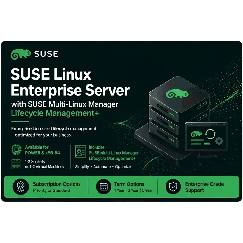 View about license term options for SUSE Linux Enterprise Server