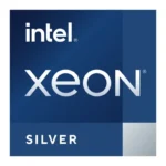 View of LOGO of Intel Xeon Silver Processors