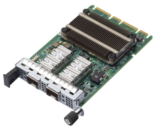 View of Lenovo ThinkSystem Broadcom 57414 1025GbE SFP28 2-port OCP Ethernet Adapter