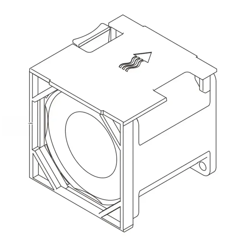 View of Lenovo ThinkSystem SR650a V4 Standard Fan Module Option Kit