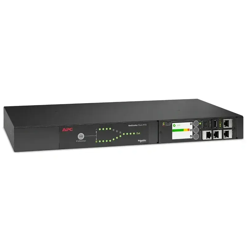 View of APC NetShelter AP4421A Rack Automatic Transfer Switch View of APC NetShelter AP4421A Rack Automatic Transfer Switch