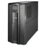 View of APC Smart-UPS SMT2200IC 2200VA Tower UPS with SmartConnect and SmartSlot
