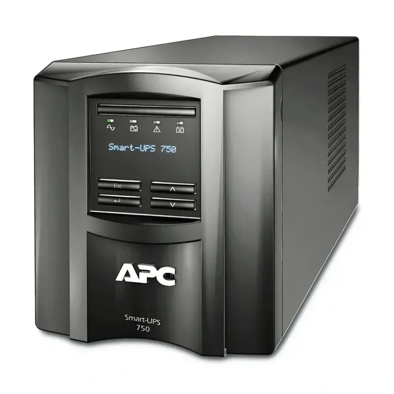View of APC Smart-UPS SMT750IC 750VA Tower UPS with SmartConnect and SmartSlot