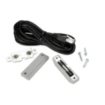 APC NetBotz NBES0303S door switch sensor kit with magnetic contacts brackets RJ45 cable and screws.