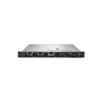 Dell PowerEdge R450 1U rack server with front security bezel honeycomb grille mesh LCD status panel and hot-plug drive bays.