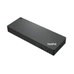 Lenovo ThinkPad Universal Thunderbolt 4 Dock 40B00135UK with front 10Gbps Type-C port Type-A port and combo audio jack.