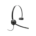 Poly EncorePro 540 QD convertible headset with single foam ear cushion, curved boom microphone, and over-the-head band.