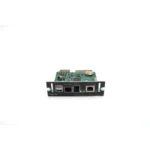 Schneider Electric AP9643 Network Management Card 3 with dual USB ports Universal I/O Modbus and RJ45 ethernet connection.